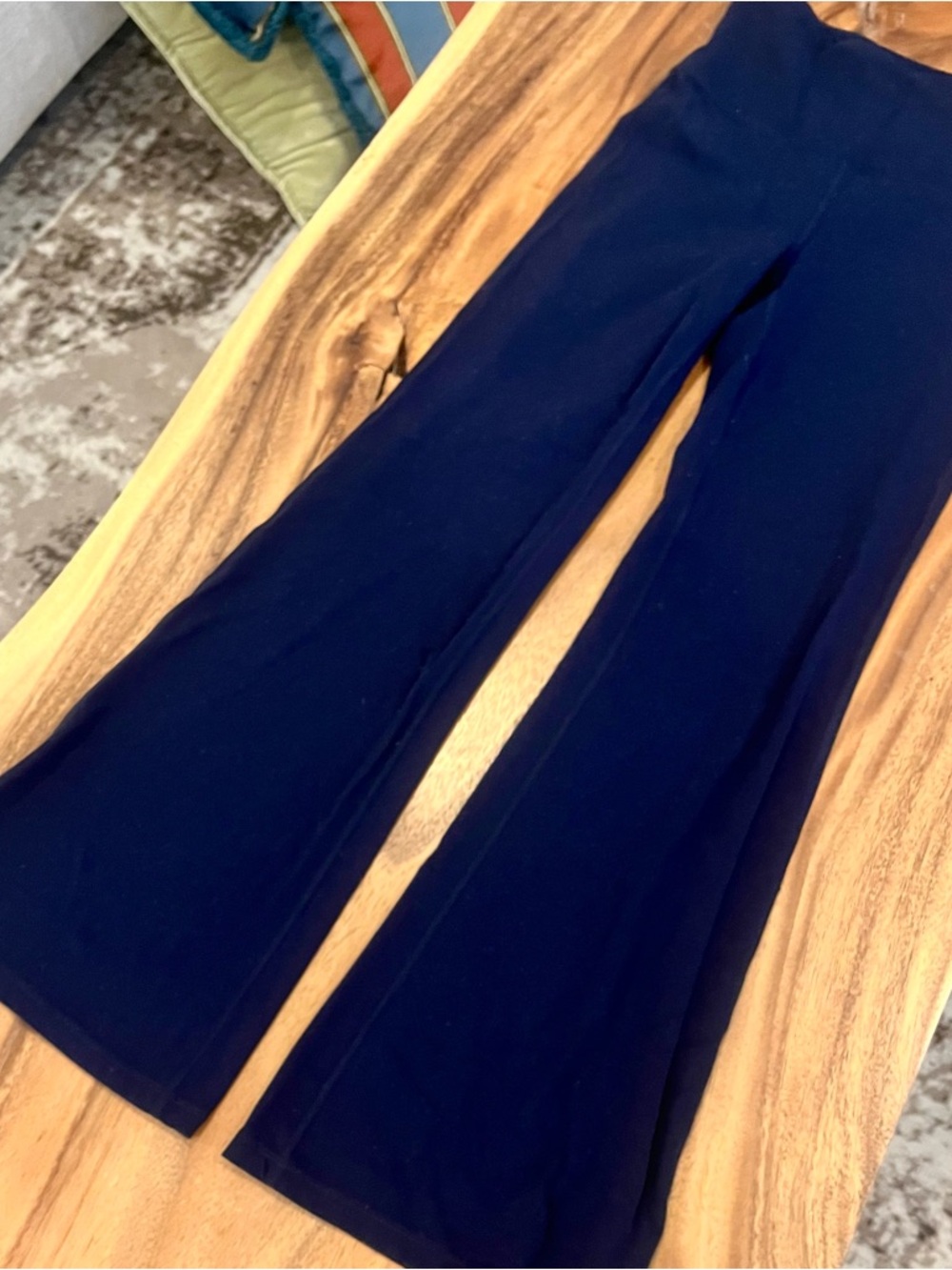 Athleta Navy Petite Elation Flare Pants